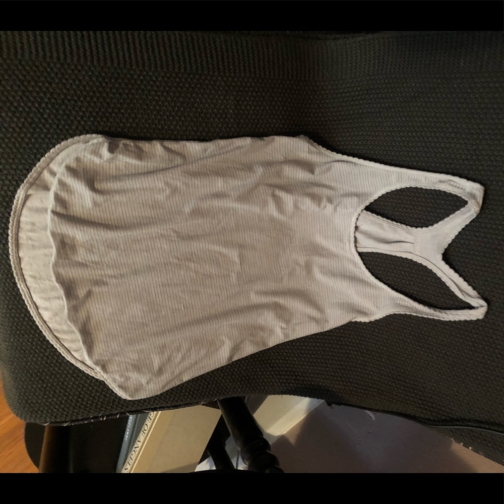 Grey, Ribbed, Racerback Lululemon Tank
